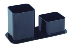 PORTA CANETAS DUPLO PRETA