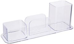 PORTA CANETAS TRIPLO CRISTAL