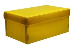 CAIXA ORGANIZADORA MINI/SAPATO AMARELA