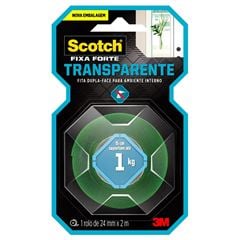 FITA 3M SCOTCH FIXA FORTE TRANSP 24MMX2M