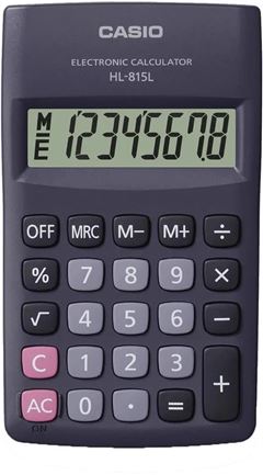 CALCULADORA DE BOLSO PRETA 8 DIGITOS