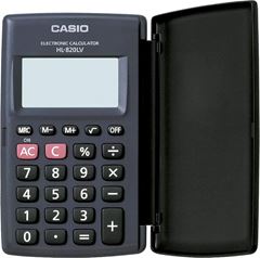 CALCULADORA DE BOLSO PRETA 8 DIGITOS