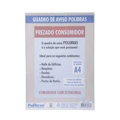 EXPOSITOR DE PAREDE A4 CRISTAL