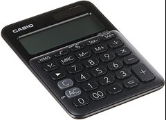 CALCULADORA DE MESA PRETA BATERIA SOLAR