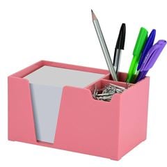 ORGANIZADOR DE MESA ROSA SOLIDO C/ PAPEL