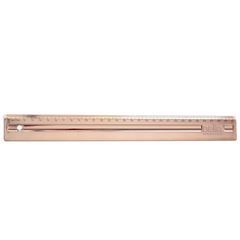 REGUA DE 30CM DELLO METALIZADO ROSE GOLD