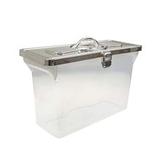 MALETA ORG. EMPILHAVEL METAL PRATA