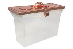 MALETA ORG. EMPILHAVEL METAL ROSE GOLD