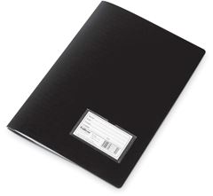 PASTA CATALOGO PRETA 50 SACOS C/VISOR