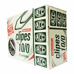 CLIPS NIQUELADO 10/0 ACC CX.C/20UN - 9.1