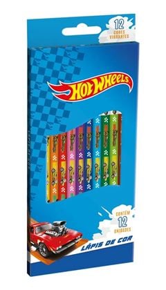 LAPIS 12 CORES HOT WHEELS TRIS