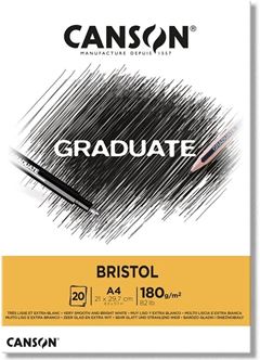 BLOCO DE PAPEL A4 CANSON XL BRISTOL 180G