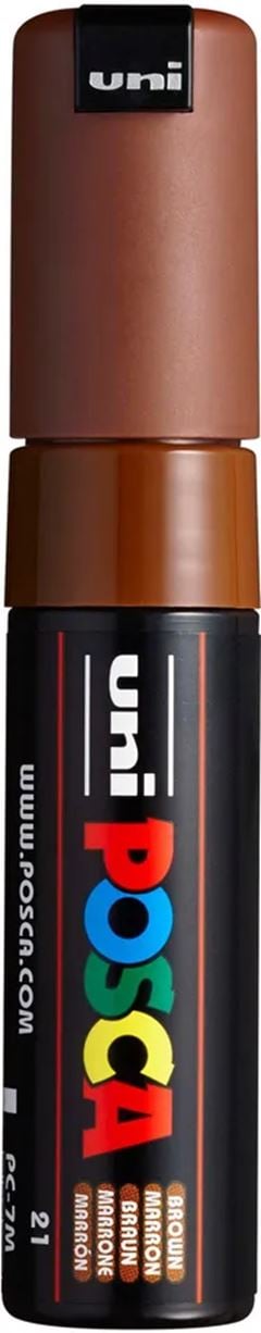 CANETA POSCA PC-7M MARROM 4.5MM